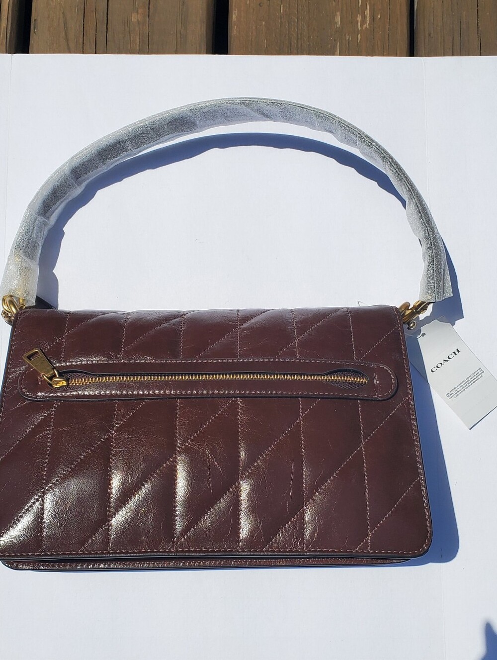 NWT Coach Quilted Maple Chain Tabby - Picture 4 of 9